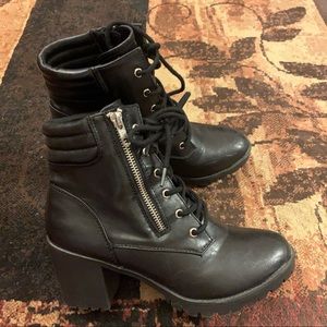 Mossimo Supply Co. Chunky Heel Combat Boots
